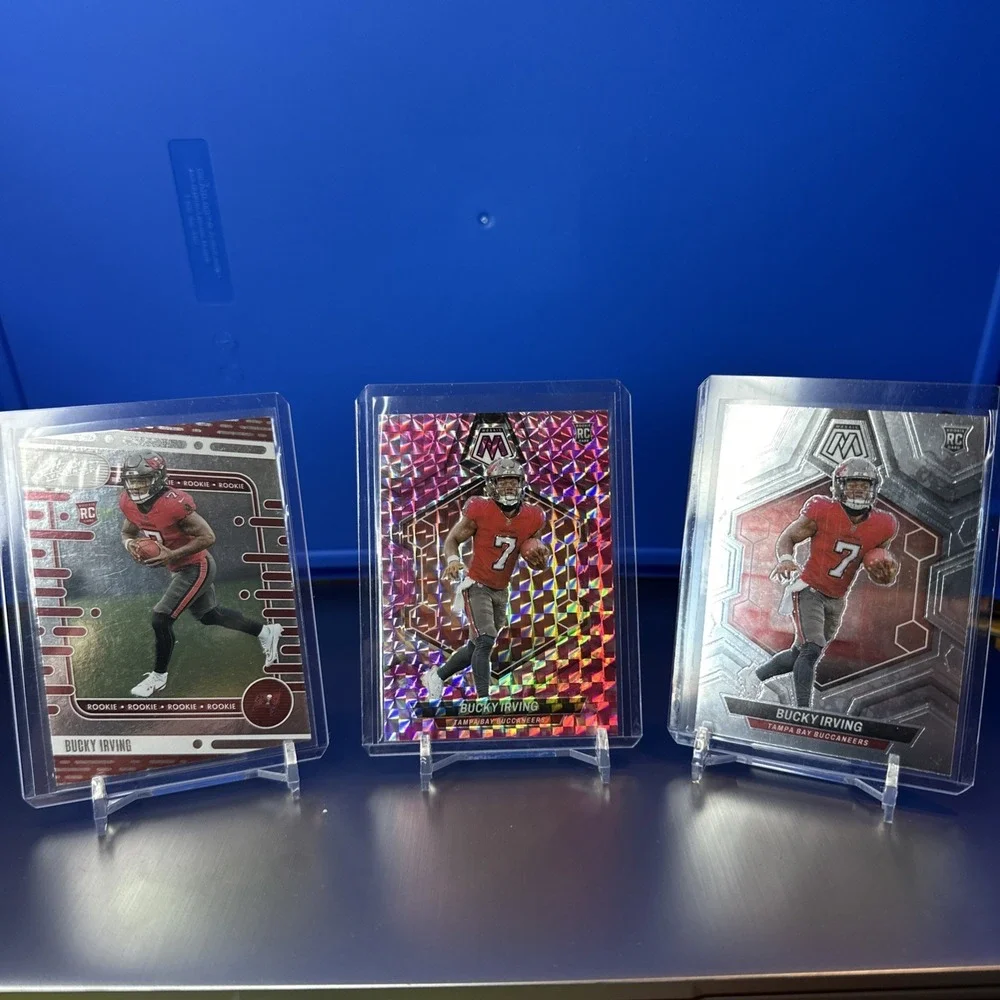 2024 Panini Mosaic - Bucky Irving #385 Pink Camo Mosaic Prizm (RC) And Lot Of RC